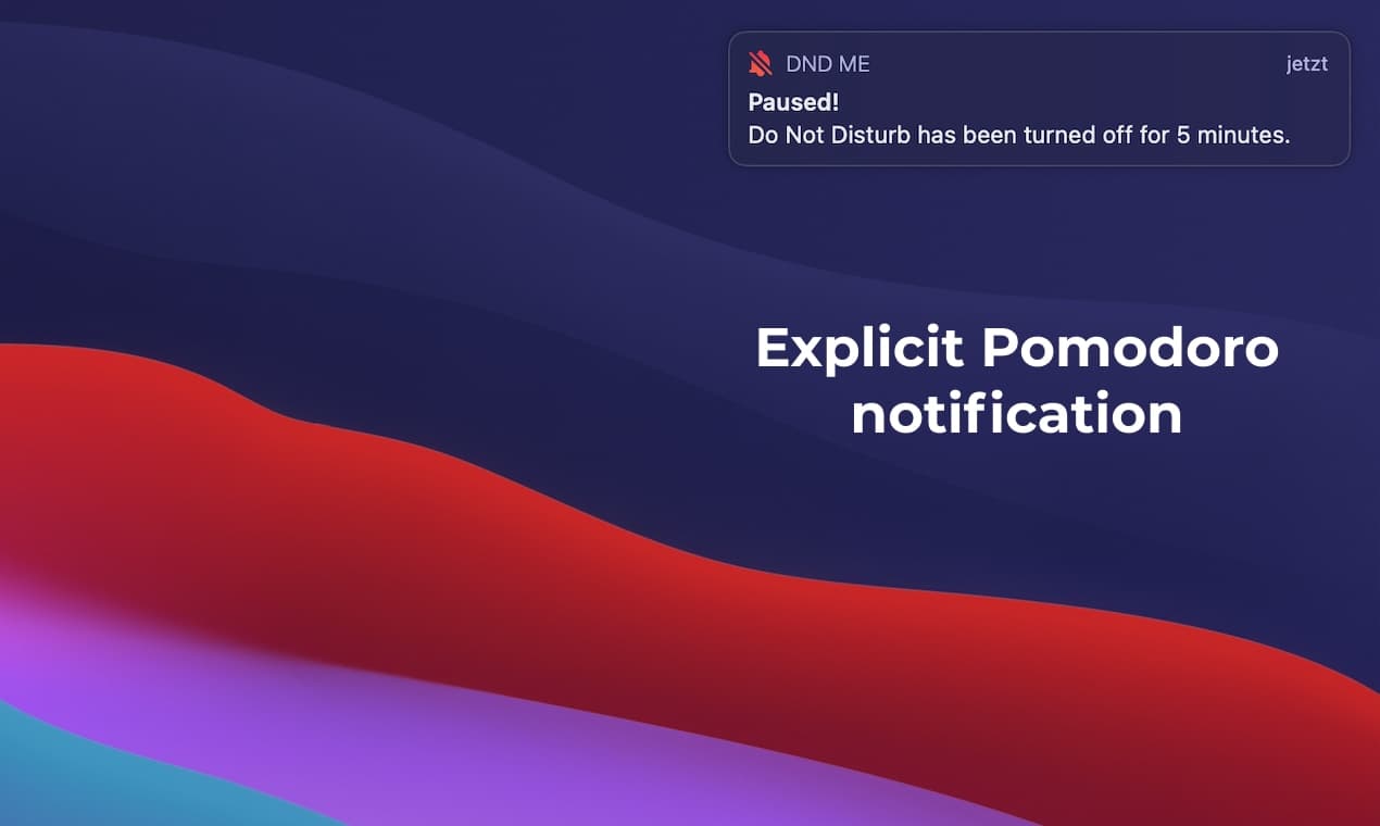 Get notified when your pause starts