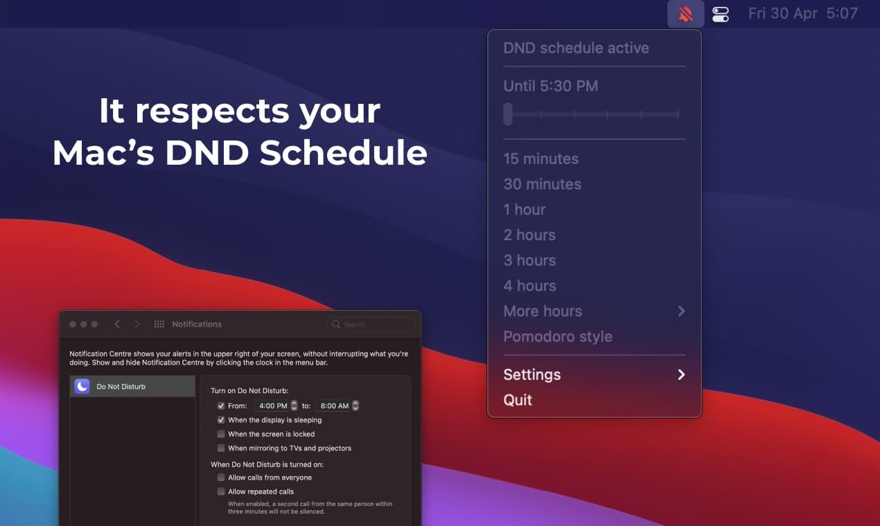 Your schedule has priority